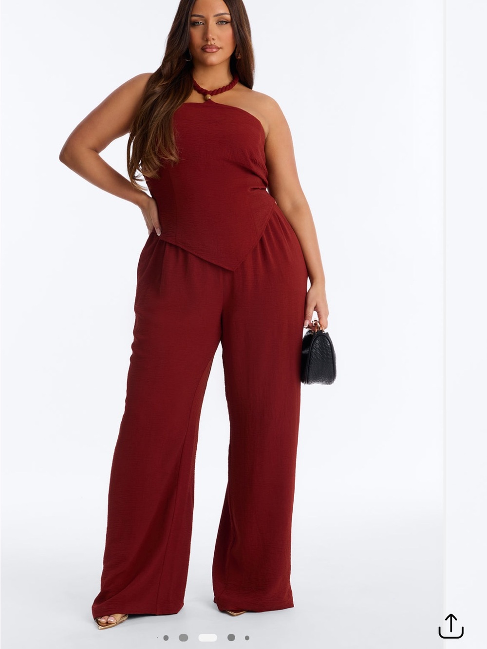 Halter Pants Set - Rust - Picture 4 of 4